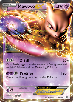 Mewtwo EX 54/99 Pokémon card from Next Destinies for sale at best price