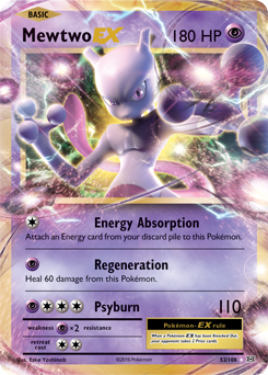 Mewtwo EX 52/108 Pokémon card from Evolutions for sale at best price