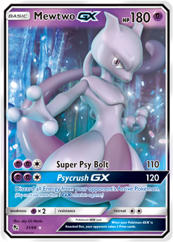 Mewtwo GX 31/68 Pokémon card from Hidden Fates for sale at best price