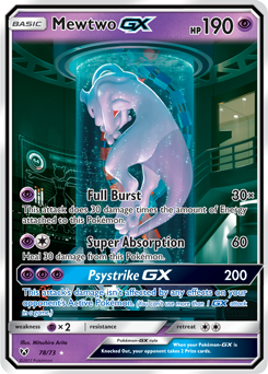 Mewtwo GX 78/73 Pokémon card from Shining Legends for sale at best price