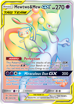 Mewtwo Mew GX 242/236 Pokémon card from Unified Minds for sale at best price