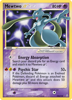 Mewtwo Star 103/110 Pokémon card from Ex Holon Phantoms for sale at best price