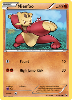 Mienfoo 69/101 Pokémon card from Noble Victories for sale at best price
