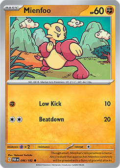Mienfoo 96/182 Pokémon card from Paradox Rift for sale at best price
