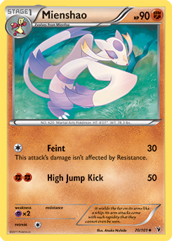 Mienshao 70/101 Pokémon card from Noble Victories for sale at best price