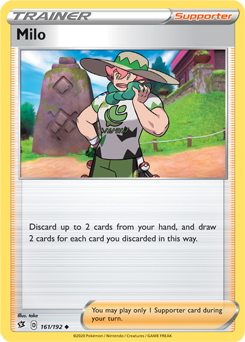 Milo 161/192 Pokémon card from Rebel Clash for sale at best price