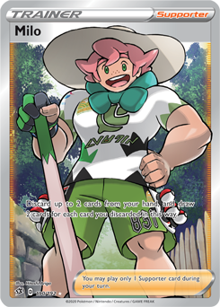 Milo 190/192 Pokémon card from Rebel Clash for sale at best price