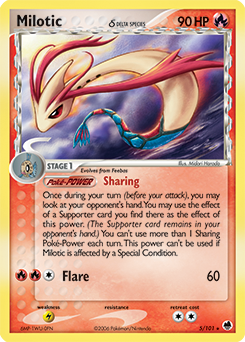 Carte Pokémon Milobellus 5/101 de la série Ex Île des Dragons en vente au meilleur prix