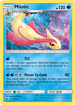 Milotic 27/111 Pokémon card from Crimson Invasion for sale at best price