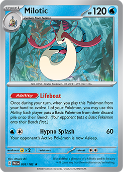 Milotic 36/182 Pokémon card from Paradox Rift for sale at best price
