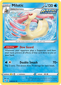 Milotic 38/203 Pokémon card from Evolving Skies for sale at best price