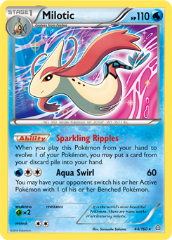 Milotic 44/160 Pokémon card from Primal Clash for sale at best price