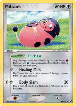 Miltank 42/115 Pokémon card from Ex Unseen Forces for sale at best price