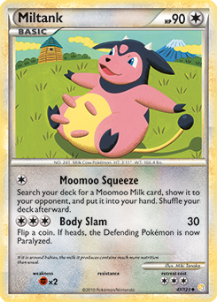 Miltank 47/123 Pokémon card from HeartGold SoulSilver for sale at best price