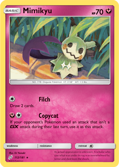 Mimikyu 112/181 Pokémon card from Team Up for sale at best price