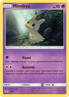 Mimikyu SM29 Pokémon card from Sun and Moon Promos for sale at best price