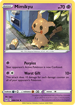 Mimikyu 080/196 Pokémon card from Lost Origin for sale at best price