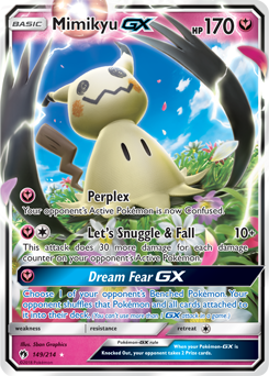 Mimikyu GX 149/214 Pokémon card from Lost Thunder for sale at best price