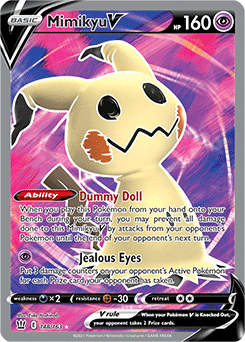 Mimikyu V 148/163 Pokémon card from Battle Styles for sale at best price