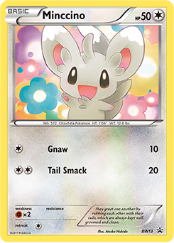 Promo Pokémon card Minccino BW13 from Back & White Promos expansion