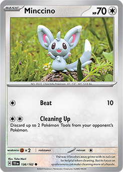 Minccino 136/162 Pokémon card from Temporal Forces for sale at best price