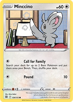 Minccino 124/172 Pokémon card from Brilliant Stars for sale at best price