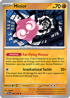 Minior 99/182 Pokémon card from Paradox Rift for sale at best price