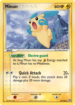 Minun 37/106 Pokémon card from Ex Emerald for sale at best price