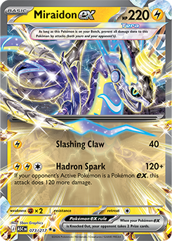 Miraidon ex 73/217 Pokémon card from Ascended Heroes for sale at best price