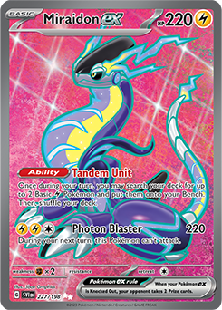Miraidon ex 227/198 Pokémon card from Scarlet & Violet for sale at best price