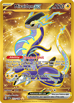Miraidon ex 253/198 Pokémon card from Scarlet & Violet for sale at best price