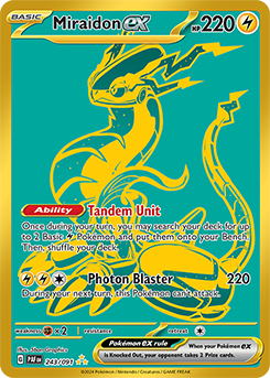 Miraidon ex 243/91 Pokémon card from Paldean fates for sale at best price