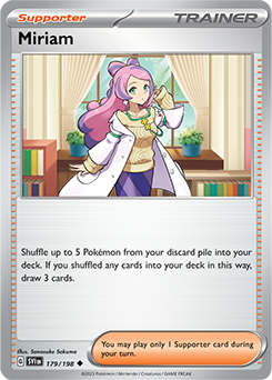 Uncommon Pokémon card Miriam 179/198 from Scarlet & Violet expansion