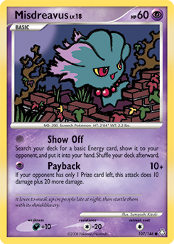 Misdreavus 107/146 Pokémon card from Legends Awakened for sale at best price