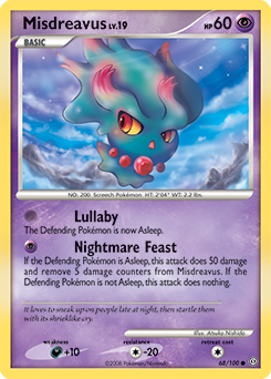 Misdreavus 68/100 Pokémon card from Stormfront for sale at best price
