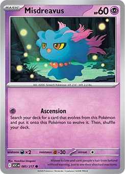 Carte Pokémon Communes Feuforêve 85/217 de la série Héros Transcendants