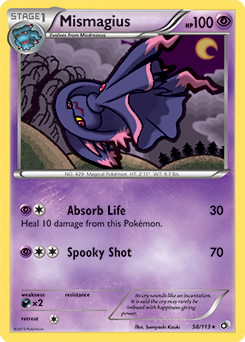 Mismagius 58/113 Pokémon card from Legendary Treasures for sale at best price