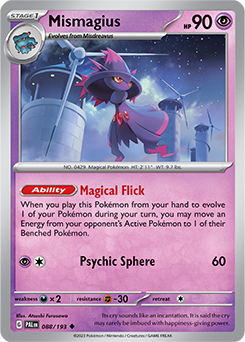 Mismagius 088/193 Pokémon card from Paldea Evolved for sale at best price