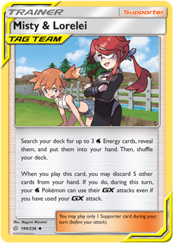 Misty Lorelei 199/236 Pokémon card from Cosmic Eclipse for sale at best price