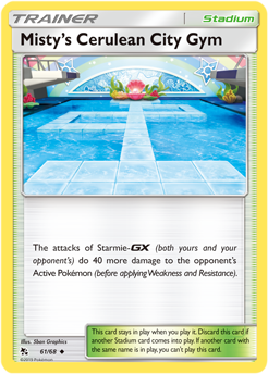 Misty's Cerulean City Gym 61/68 Pokémon card from Hidden Fates for sale at best price