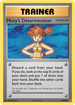 Misty's Determination 80/108 Pokémon card from Evolutions for sale at best price