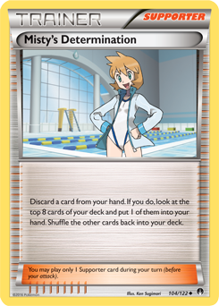 Misty's Determination 104/122 Pokémon card from Breakpoint for sale at best price