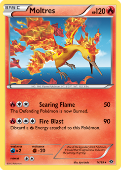 Moltres 14/99 Pokémon card from Next Destinies for sale at best price