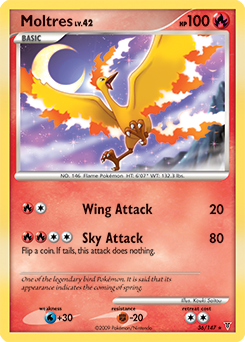 Moltres 36/147 Pokémon card from Supreme Victors for sale at best price