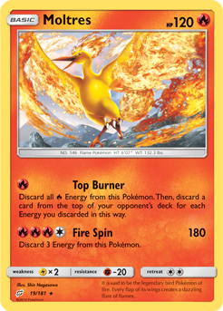 Moltres 19/181 Pokémon card from Team Up for sale at best price