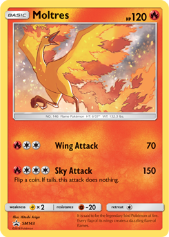 Moltres SM143 Pokémon card from Sun and Moon Promos for sale at best price