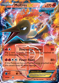 Moltres EX 14/135 Pokémon card from Plasma Storm for sale at best price