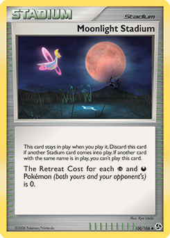 Uncommon Pokémon card Moonlight Stadium 100/106 from Great Encounters expansion