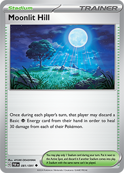 Moonlit Hill 81/91 Pokémon card from Paldean fates for sale at best price