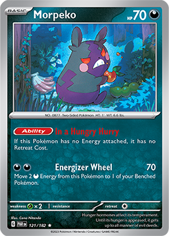 Morpeko 121/182 Pokémon card from Paradox Rift for sale at best price